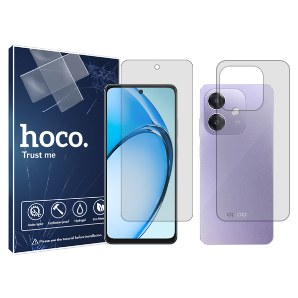 محافظ صفحه نمایش شفاف هوکو مدل Resistant مناسب برای گوشی موبایل اوپو  A3x به همراه محافظ پشت گوشی محافظ صفحه نمایش شفاف هوکو مدل Resistant مناسب برای گوشی موبایل اوپو  A3x به همراه محافظ پشت گوشی