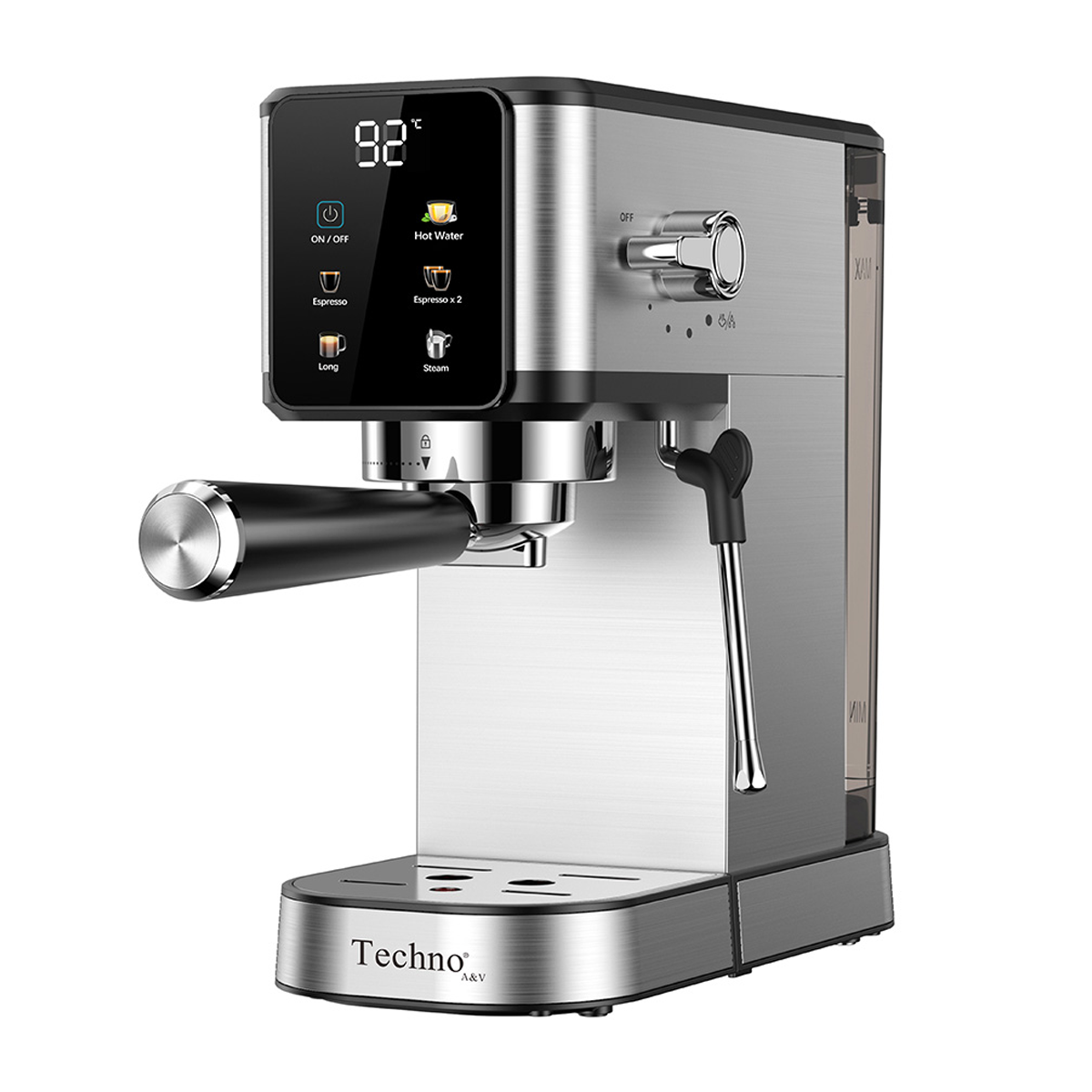 اسپرسو ساز تکنو مدل Te‑821-نقرهای اسپرسو ساز تکنو مدل Te‑821-نقرهای