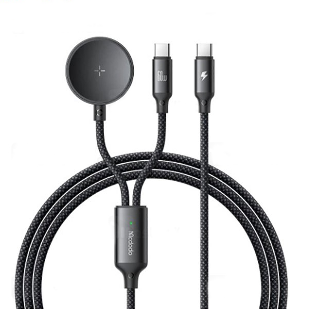 کابل دو سر تایپ سی به شارژر مگنتی مک دودو مدل CA-421 طول 1.2 متر-مشکی کابل دو سر تایپ سی به شارژر مگنتی مک دودو مدل CA-421 طول 1.2 متر-مشکی