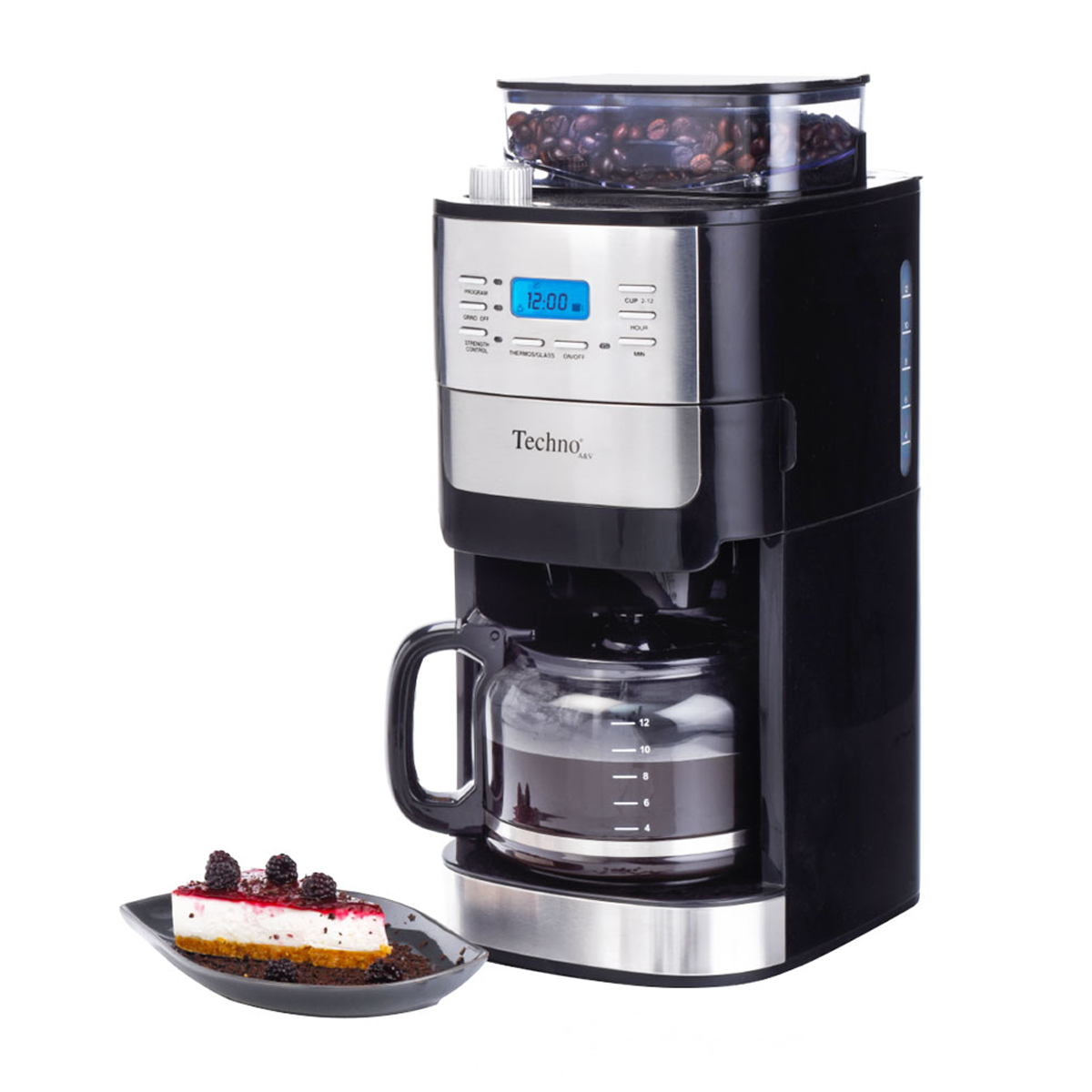 قهوه ساز تکنو مدل Te‑825-مشکی قهوه ساز تکنو مدل Te‑825-مشکی