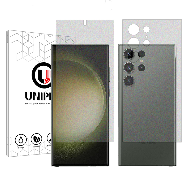محافظ صفحه نمایش مات یونی پرو مدل Star 4 مناسب برای گوشی موبایل سامسونگ Galaxy S23 Ultra به همراه محافظ پشت گوشی محافظ صفحه نمایش مات یونی پرو مدل Star 4 مناسب برای گوشی موبایل سامسونگ Galaxy S23 Ultra به همراه محافظ پشت گوشی