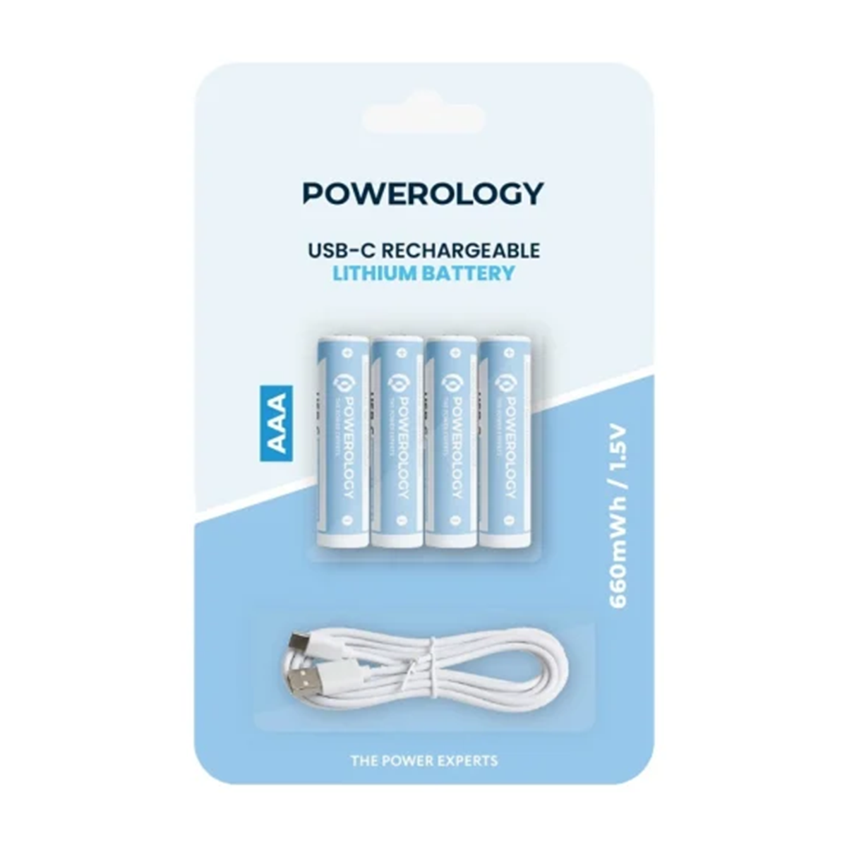 باتری قلمی شارژی آلکالاین پاورولوجی مدل PAAAV2RBT بسته 4 عددی-آبی باتری قلمی شارژی آلکالاین پاورولوجی مدل PAAAV2RBT بسته 4 عددی-آبی