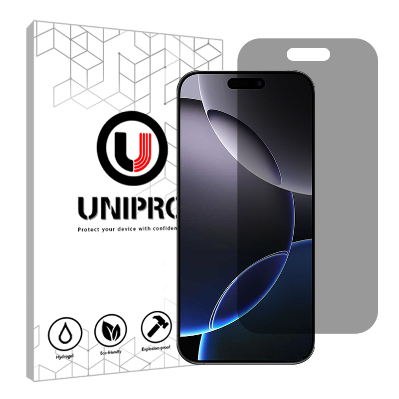محافظ صفحه نمایش پرایوسی یونی پرو مدل  5 star مناسب برای گوشی موبایل اپل Iphone 16 Pro Max محافظ صفحه نمایش پرایوسی یونی پرو مدل  5 star مناسب برای گوشی موبایل اپل Iphone 16 Pro Max