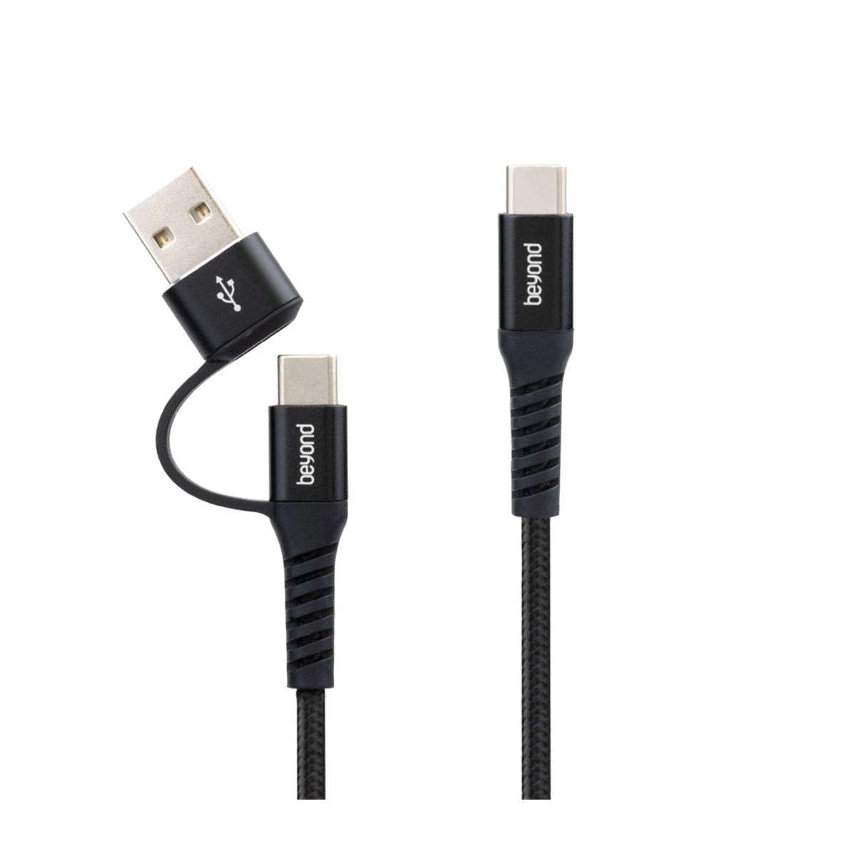 کابل دو سر تایپ سی و تایپ سی به USB بیاند مدل BCUC-551 طول 1 متر-مشکی کابل دو سر تایپ سی و تایپ سی به USB بیاند مدل BCUC-551 طول 1 متر-مشکی