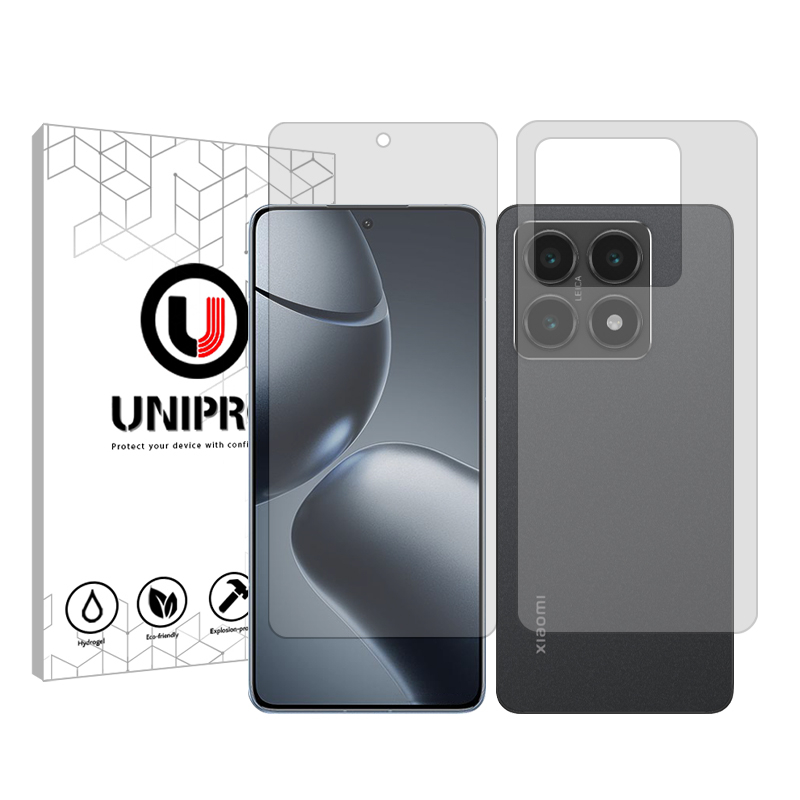 محافظ صفحه نمایش شفاف یونی پرو مدل Star 5 مناسب برای گوشی موبایل شیائومی 14T به همراه محافظ پشت گوشی  محافظ صفحه نمایش شفاف یونی پرو مدل Star 5 مناسب برای گوشی موبایل شیائومی 14T به همراه محافظ پشت گوشی