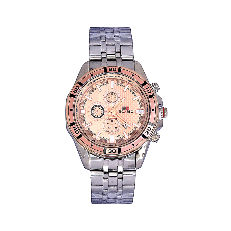 ساعت مچی عقربهای مردانه کوارتز تیکارتو مدل کلاسیک کد T-6362A ساعت مچی عقربهای مردانه کوارتز تیکارتو مدل کلاسیک کد T-6362A