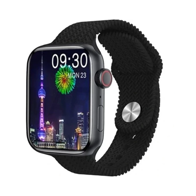 ساعت هوشمند برند ویسمی مدل WS-X13-بدنه مشکی بند مشکی