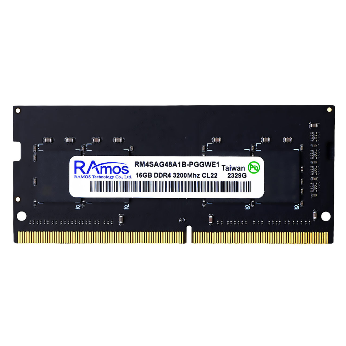 رم لپ تاپ DDR4 تک کاناله 3200 مگاهرتز راموس مدل RAmos RM4SAG ظرفیت 16 گیگابایت رم لپ تاپ DDR4 تک کاناله 3200 مگاهرتز راموس مدل RAmos RM4SAG ظرفیت 16 گیگابایت
