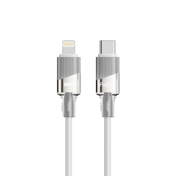 کابل تبدیل USB-C به لایتنینگ پرووان مدل PCC132 طول 1 متر کابل تبدیل USB-C به لایتنینگ پرووان مدل PCC132 طول 1 متر