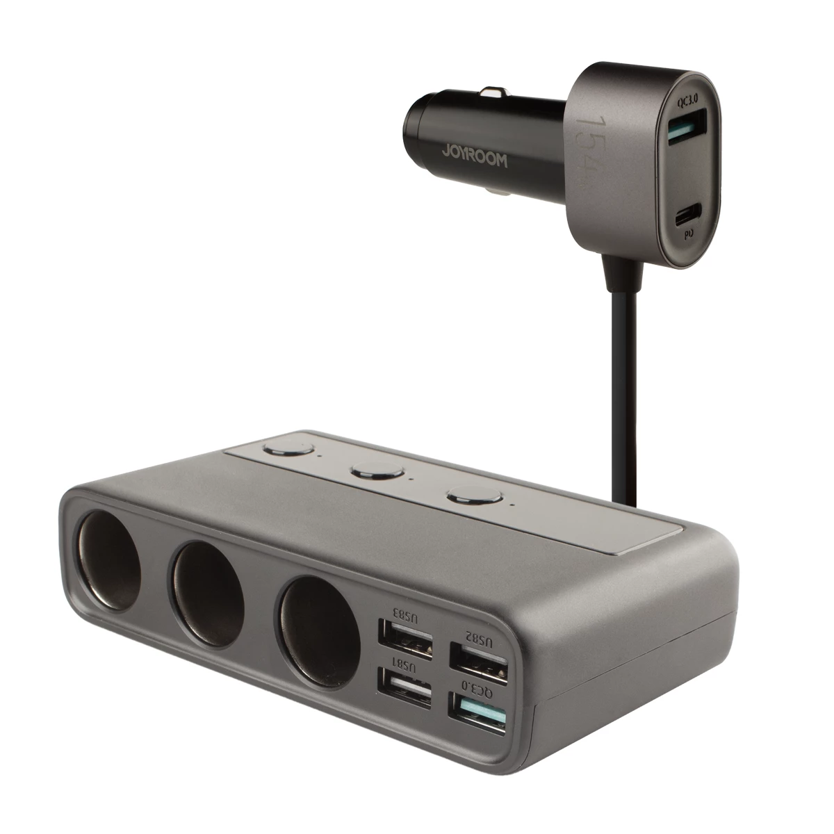 شارژر فندکی جوی روم مدل JR-CL06-مشکی