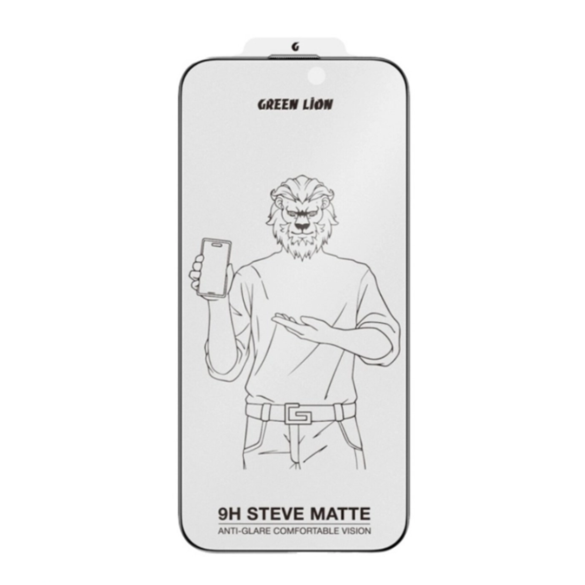 گلس گوشی شیشه ای مات اپل iPhone 16 Pro گرین لاین مدل 9H Steve Matte گلس گوشی شیشه ای مات اپل iPhone 16 Pro گرین لاین مدل 9H Steve Matte