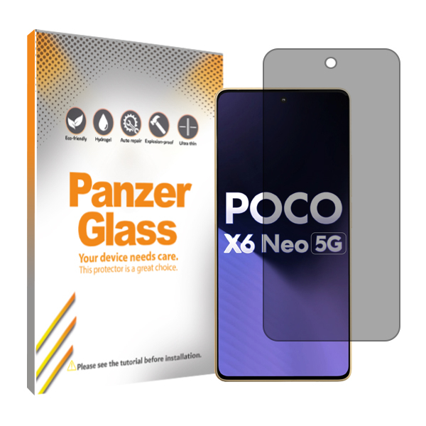 محافظ صفحه نمایش حریم شخصی پنزر گلس مدل Resistant مناسب برای گوشی موبایل شیائومی Poco X6 Neo