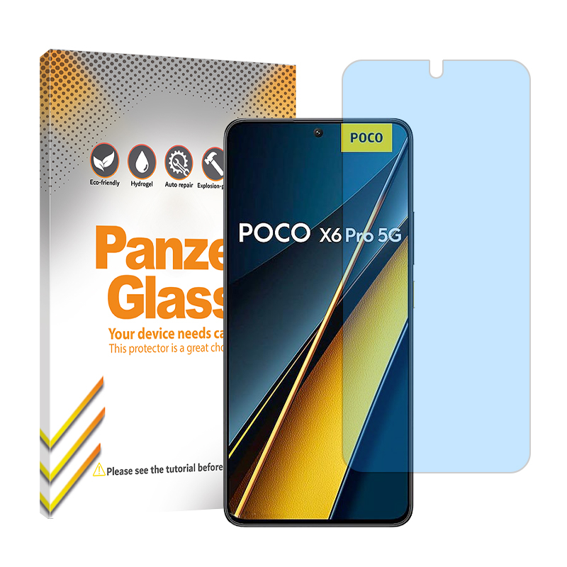 محافظ صفحه نمایش ضد اشعه آبی پنزر گلس مدل Resistant مناسب برای گوشی موبایل شیائومی Poco X6 Pro محافظ صفحه نمایش ضد اشعه آبی پنزر گلس مدل Resistant مناسب برای گوشی موبایل شیائومی Poco X6 Pro
