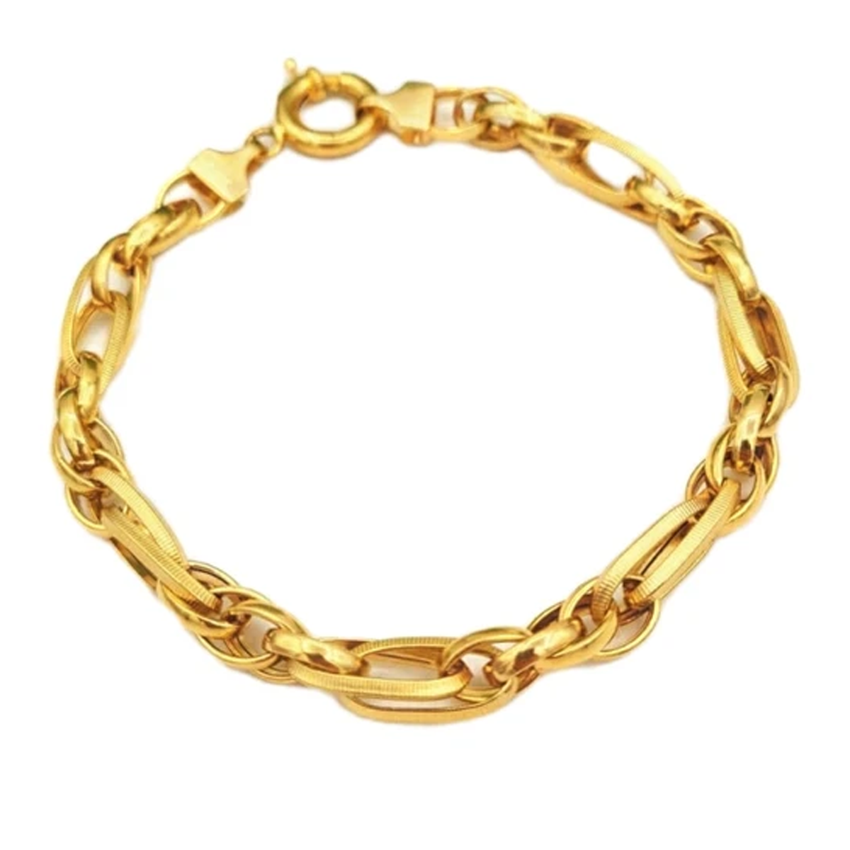 دستبند طلا زنانه طرح حلقه ای شریف زاده-7.10 دستبند طلا زنانه طرح حلقه ای شریف زاده-7.10