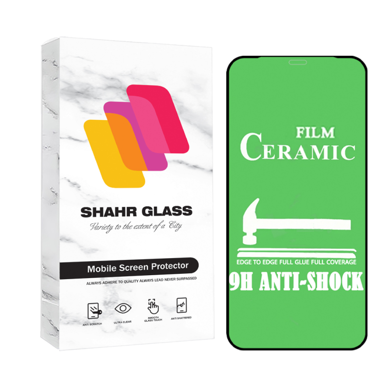 گلس گوشی اپل iPhone X سرامیکی شهر گلس مدل CERCLRSH  گلس گوشی اپل iPhone X سرامیکی شهر گلس مدل CERCLRSH