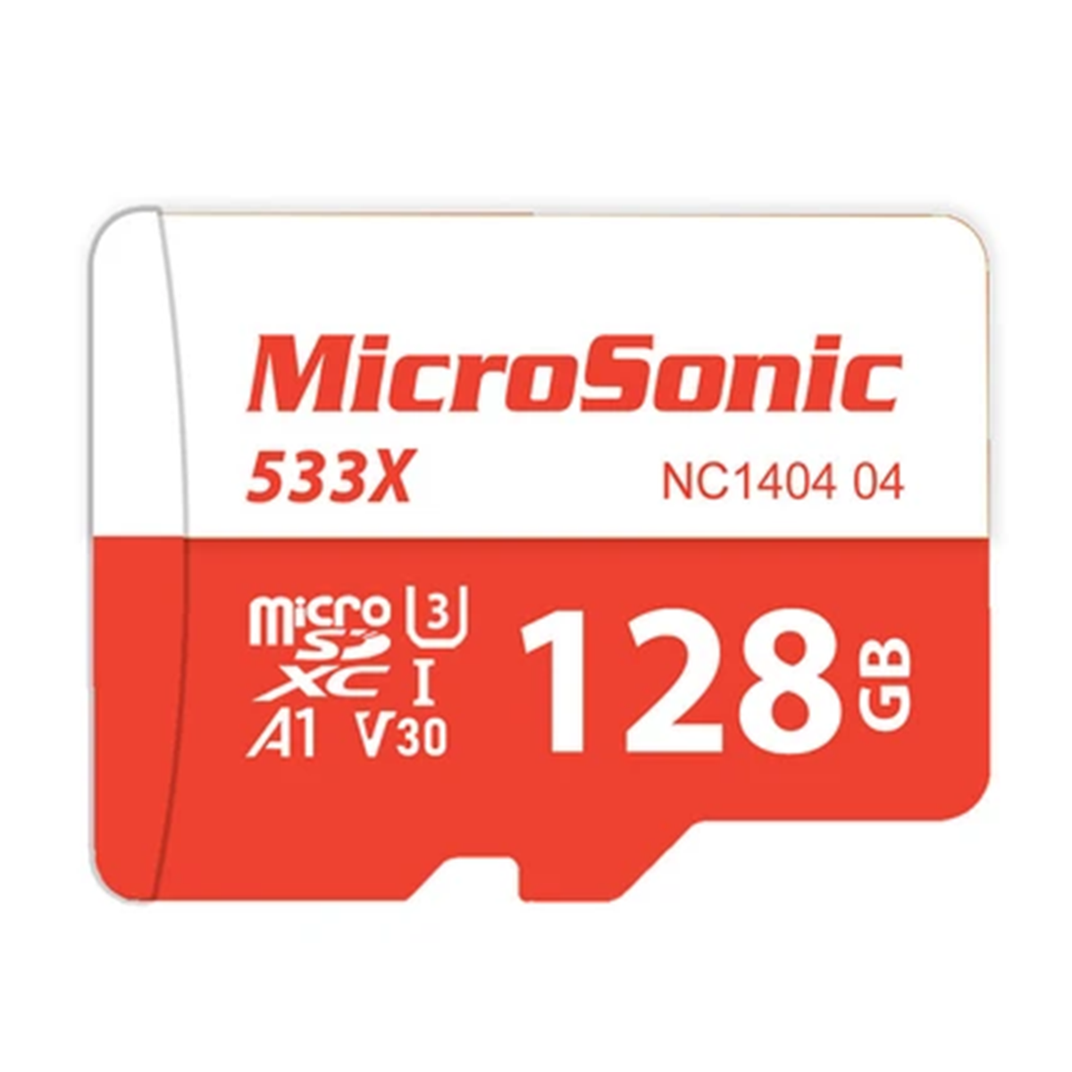 کارت حافظه microSDHC میکروسونیک کلاس 10 استاندارد U1 مدل 533X سرعت 80MBps ظرفیت 128 گیگابایت کارت حافظه microSDHC میکروسونیک کلاس 10 استاندارد U1 مدل 533X سرعت 80MBps ظرفیت 128 گیگابایت
