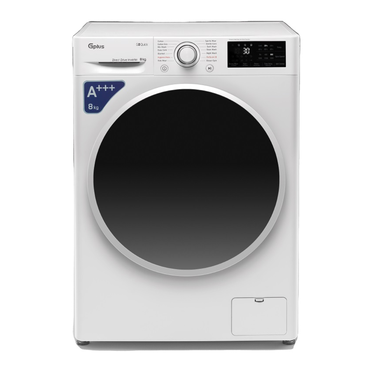 ماشین لباسشویی جی پلاس 8 کیلویی مدل GWM-M870W-IND ماشین لباسشویی جی پلاس 8 کیلویی مدل GWM-M870W-IND