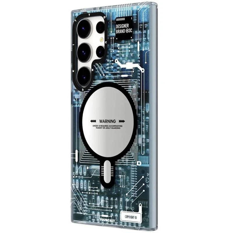 کاور گوشی سامسونگ Galaxy S25 Ultra یانگ کیت مدل technology magnetic -خاکستری کاور گوشی سامسونگ Galaxy S25 Ultra یانگ کیت مدل technology magnetic -خاکستری