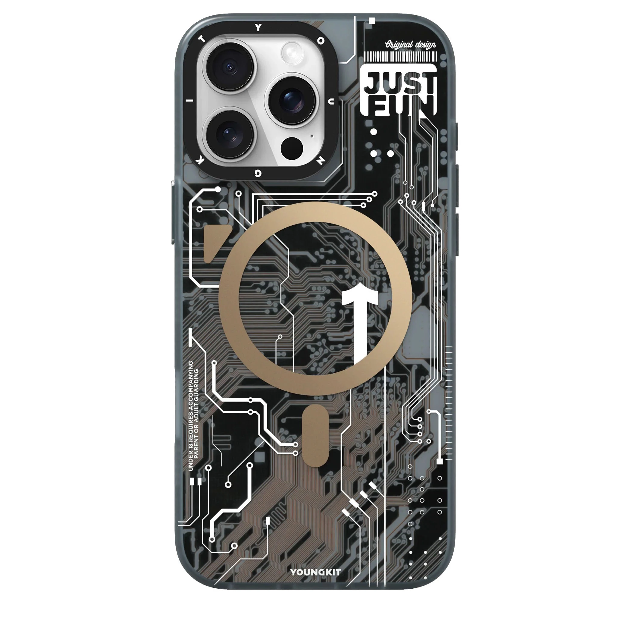 کاور گوشی اپل iPhone 16 Pro Max یانگ کیت مدل Technology Magnetic 024-آبی