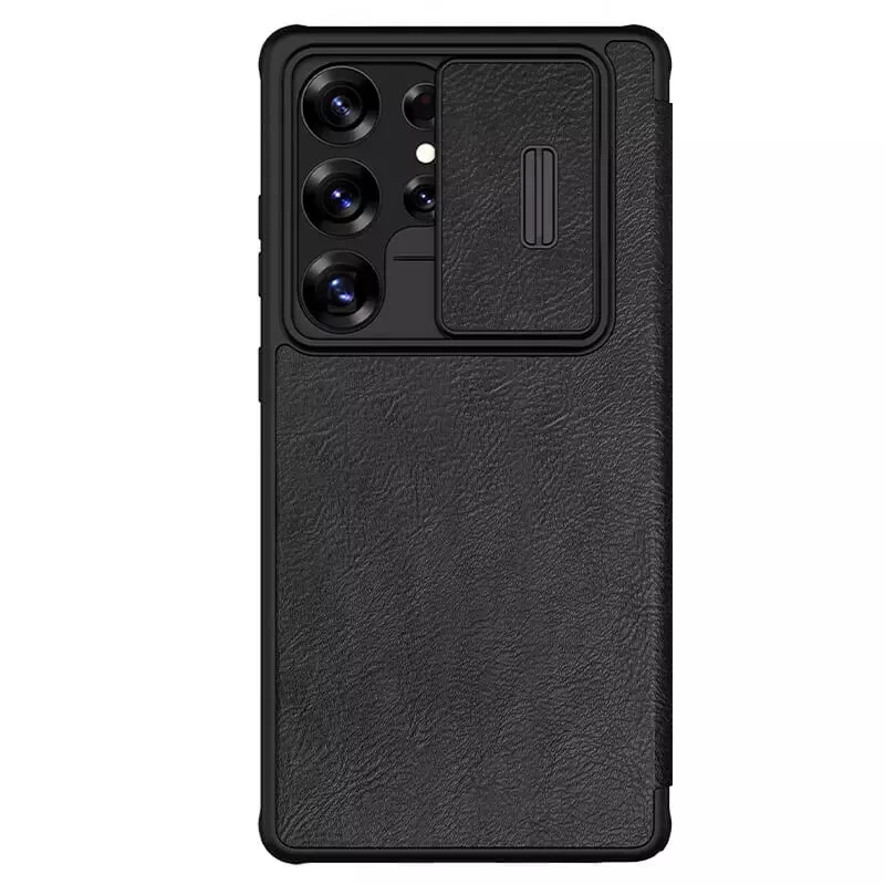 کیف کلاسوری گوشی سامسونگ Galaxy S25 Ultra نیلکین مدل Qin Pro-مشکی مات