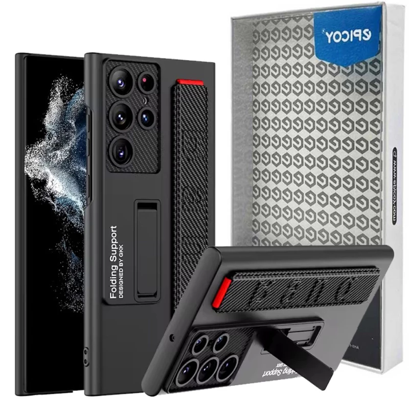 کاور گوشی سامسونگ Galaxy S25 Ultra اپیکوی مدل Folding Stra‌p-خاکی
