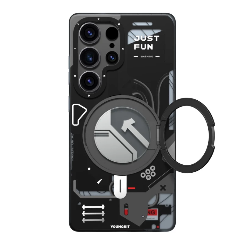 کاور گوشی سامسونگ Galaxy S25 Ultra یانگ کیت مدل Starship Magnetic-مشکی کاور گوشی سامسونگ Galaxy S25 Ultra یانگ کیت مدل Starship Magnetic-مشکی