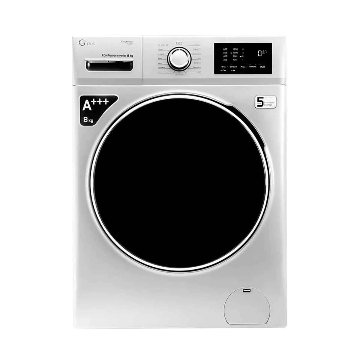 ماشین لباسشویی جی پلاس 8 کیلویی مدل GWM-M822W-IND ماشین لباسشویی جی پلاس 8 کیلویی مدل GWM-M822W-IND