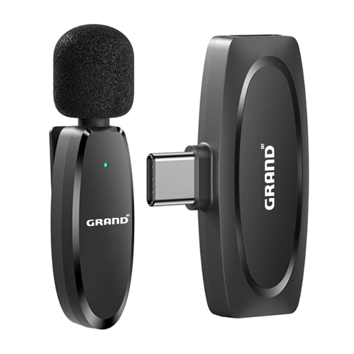 میکروفن بی سیم یقه ای گرند اسکای مدل GM-01 رابط تایپ سی میکروفن بی سیم یقه ای گرند اسکای مدل GM-01 رابط تایپ سی