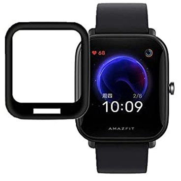 محافظ صفحه نمایش ساعت مناسب برای امیزفیت Bip U Pro-مشکی محافظ صفحه نمایش ساعت مناسب برای امیزفیت Bip U Pro-مشکی