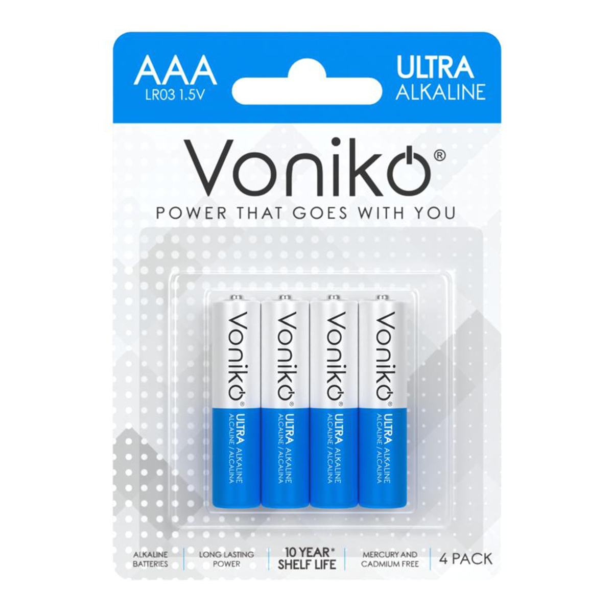 باتری نیم قلمی ونیکو مدل LR03 بسته 4 عددی باتری نیم قلمی ونیکو مدل LR03 بسته 4 عددی