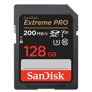 کارت حافظه SDXC سن دیسک مدل Extreme Pro V30 کلاس 10 استاندارد UHS-I U3 سرعت 200mbps ظرفیت 128 گیگابایت-مشکی  کارت حافظه SDXC سن دیسک مدل Extreme Pro V30 کلاس 10 استاندارد UHS-I U3 سرعت 200mbps ظرفیت 128 گیگابایت-مشکی