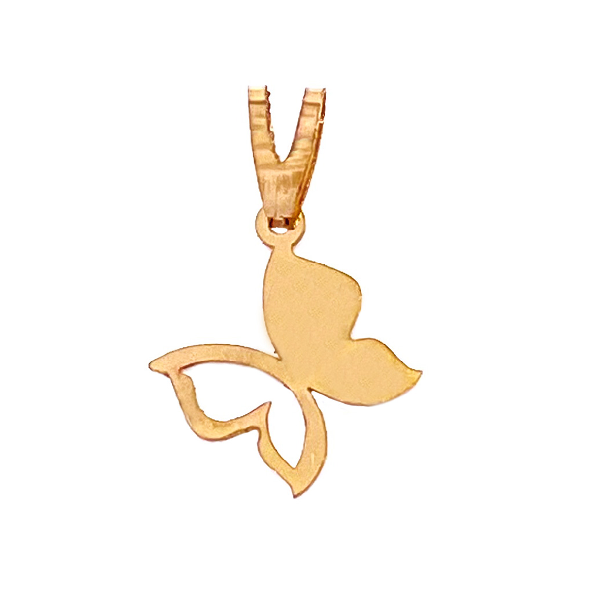 آویز طلا زنانه طرح پروانه تیارا هماتیت گلد کد 132055-0.29 آویز طلا زنانه طرح پروانه تیارا هماتیت گلد کد 132055-0.29