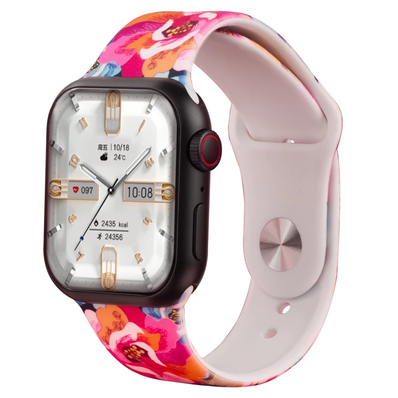 ساعت هوشمند گیفت کالکشن مدل Color Bloom-بدنه مشکی بند چند رنگ ساعت هوشمند گیفت کالکشن مدل Color Bloom-بدنه مشکی بند چند رنگ