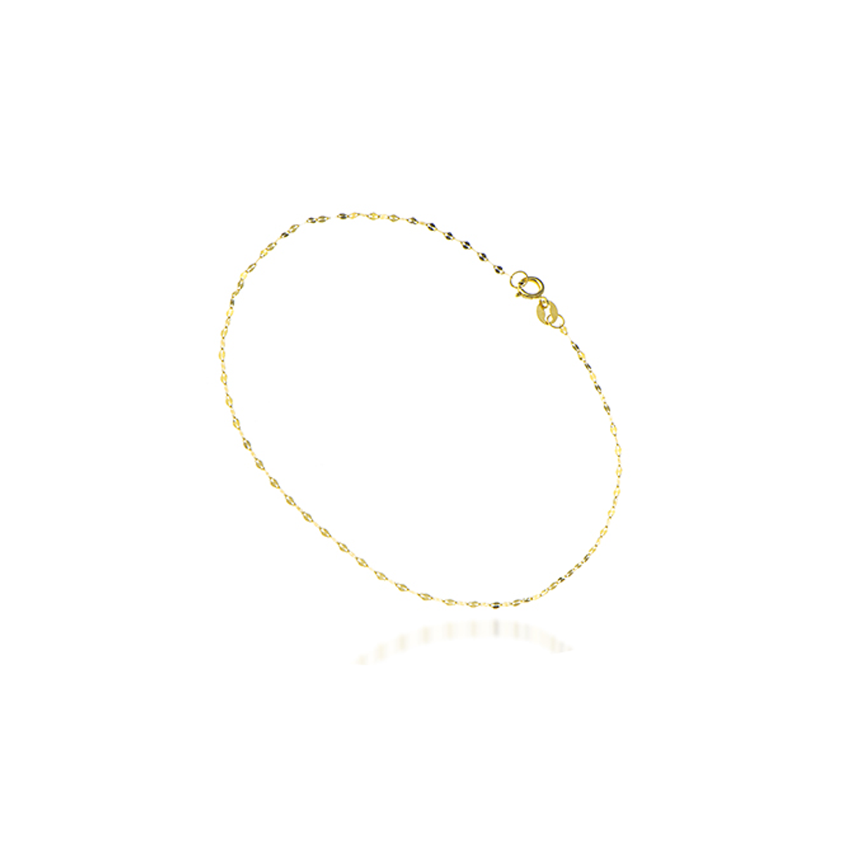 دستبند طلا زنانه طرح پولکی سایز 2 قو طلایی کد B57615-0.39 دستبند طلا زنانه طرح پولکی سایز 2 قو طلایی کد B57615-0.39