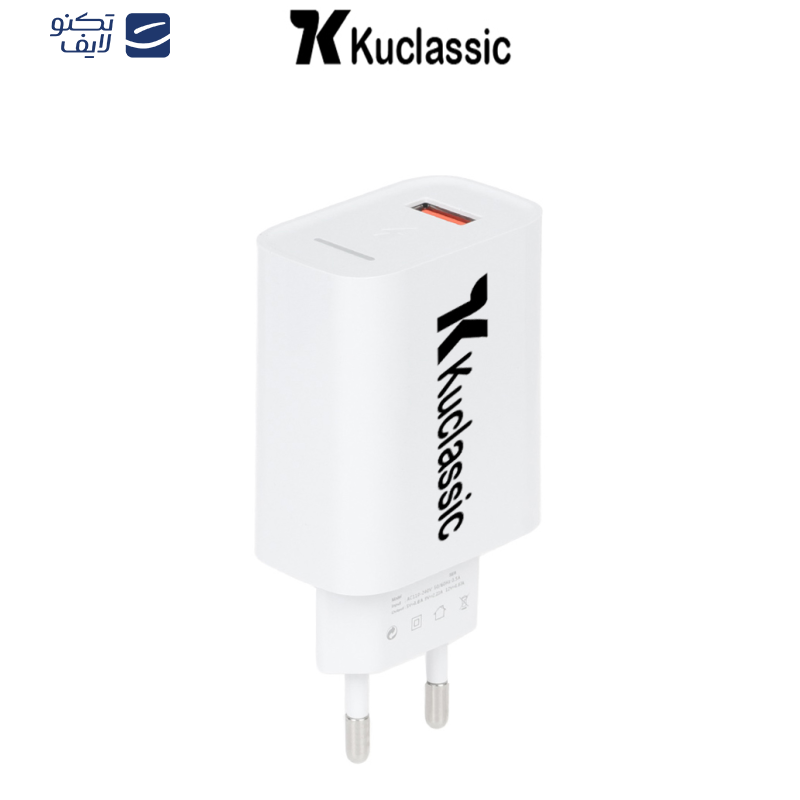 شارژر دیواری 20 وات کوکلاسیک مدل C-3 به همراه کابل USB-C شارژر دیواری 20 وات کوکلاسیک مدل C-3 به همراه کابل USB-C