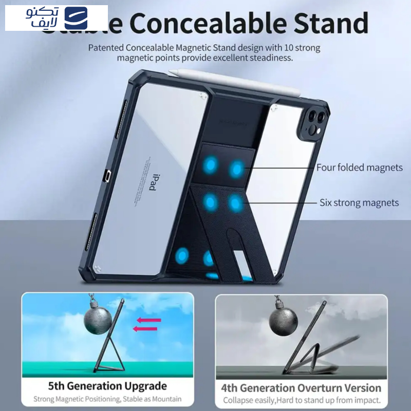کاور زیفرند مدل Xundd Beatle Stand مناسب برای تبلت شیائومی ipad Pro 13 2024 کاور زیفرند مدل Xundd Beatle Stand مناسب برای تبلت شیائومی ipad Pro 13 2024