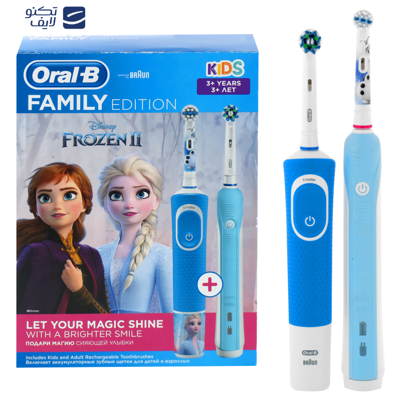 مسواک برقی اورال-بی مدل FAMILY EDITION مجموعه 2 عددی مسواک برقی اورال-بی مدل FAMILY EDITION مجموعه 2 عددی