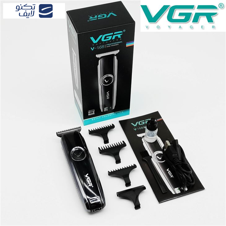 ماشین اصلاح موی بدن و صورت وی جی آر مدل V-168، اصلاح به صورت صفر زن و خط زن، قابلیت تنظیم سرعت، منبع انرژی با باتری، تکنولوژی اصلاح به صورت برش مستقیم، مدت زمان شارژ 480 دقیقه و مدت زمان استفاده پس از شارژ 60 دقیقه، به همراه برس تمیزکننده و کابل USB ماشین اصلاح موی بدن و صورت وی جی آر مدل V-168، اصلاح به صورت صفر زن و خط زن، قابلیت تنظیم سرعت، منبع انرژی با باتری، تکنولوژی اصلاح به صورت برش مستقیم، مدت زمان شارژ 480 دقیقه و مدت زمان استفاده پس از شارژ 60 دقیقه، به همراه برس تمیزکننده و کابل USB