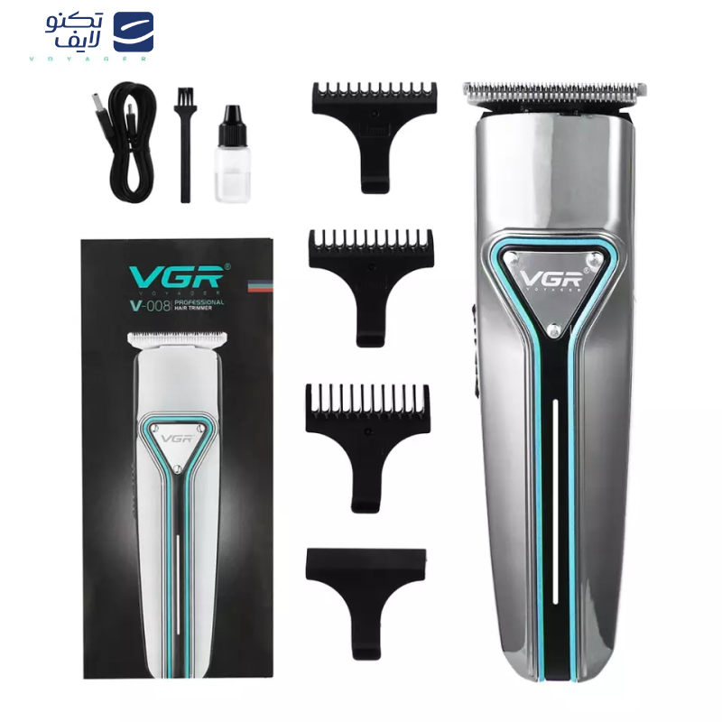 ماشین اصلاح موی سر و صورت وی جی ار مدل V-008 ماشین اصلاح موی سر و صورت وی جی ار مدل V-008