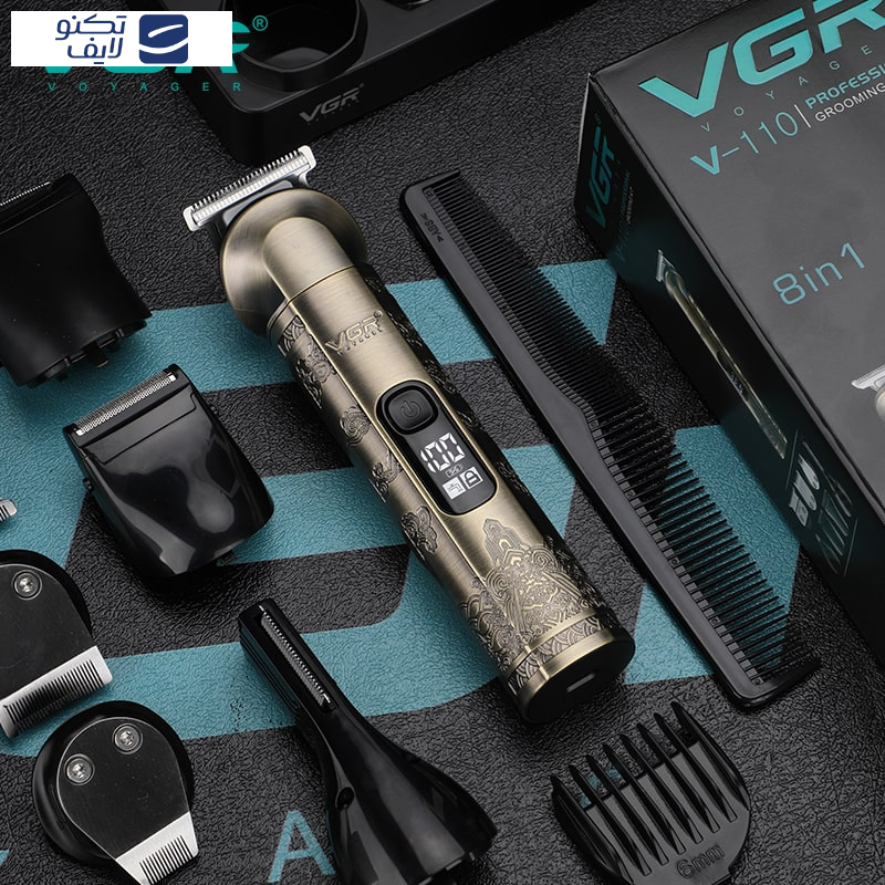 ست ماشین اصلاح موی صورت و بدن وی جی ار مدل V-110، اصلاح به صورت صفر زن، نمایشگر میزان شارژ، ضد آب، منبع انرژی با باتری قابل شارژ، تکنولوژی اصلاح به صورت برش مستقیم، مدت زمان شارژ 90 دقیقه و مدت زمان استفاده پس از شارژ 180 دقیقه ست ماشین اصلاح موی صورت و بدن وی جی ار مدل V-110، اصلاح به صورت صفر زن، نمایشگر میزان شارژ، ضد آب، منبع انرژی با باتری قابل شارژ، تکنولوژی اصلاح به صورت برش مستقیم، مدت زمان شارژ 90 دقیقه و مدت زمان استفاده پس از شارژ 180 دقیقه