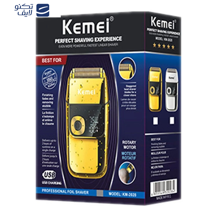 ماشین اصلاح موی سر و صورت کیمی مدل 2028، اصلاح به صورت خط زن، منبع انرژی با برق، تکنولوژی اصلاح به صورت برش مستقیم، مدت زمان شارژ 120 دقیقه و مدت زمان استفاده پس از شارژ 120 دقیقه، دارای نمایشگر دیجیتال برای میزان شارژ و سرعت، به همراه برس تمیزکننده ماشین اصلاح موی سر و صورت کیمی مدل 2028، اصلاح به صورت خط زن، منبع انرژی با برق، تکنولوژی اصلاح به صورت برش مستقیم، مدت زمان شارژ 120 دقیقه و مدت زمان استفاده پس از شارژ 120 دقیقه، دارای نمایشگر دیجیتال برای میزان شارژ و سرعت، به همراه برس تمیزکننده