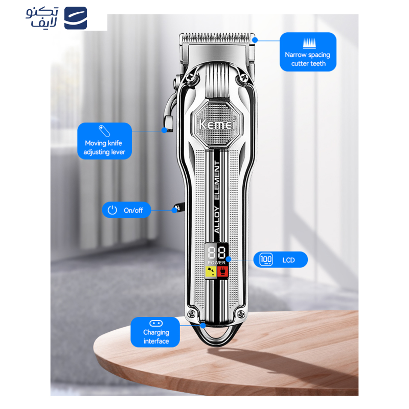 ماشین اصلاح موی سر و صورت کیمی مدل KM-517 ماشین اصلاح موی سر و صورت کیمی مدل KM-517