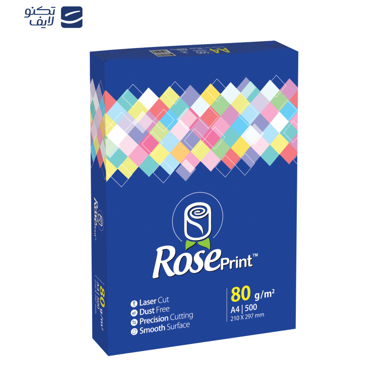 کاغذ A4 رزپرینت مدل RYB بسته 500 عددی