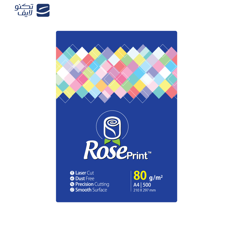 کاغذ A4 رزپرینت مدل RYB بسته 2500 عددی کاغذ A4 رزپرینت مدل RYB بسته 2500 عددی