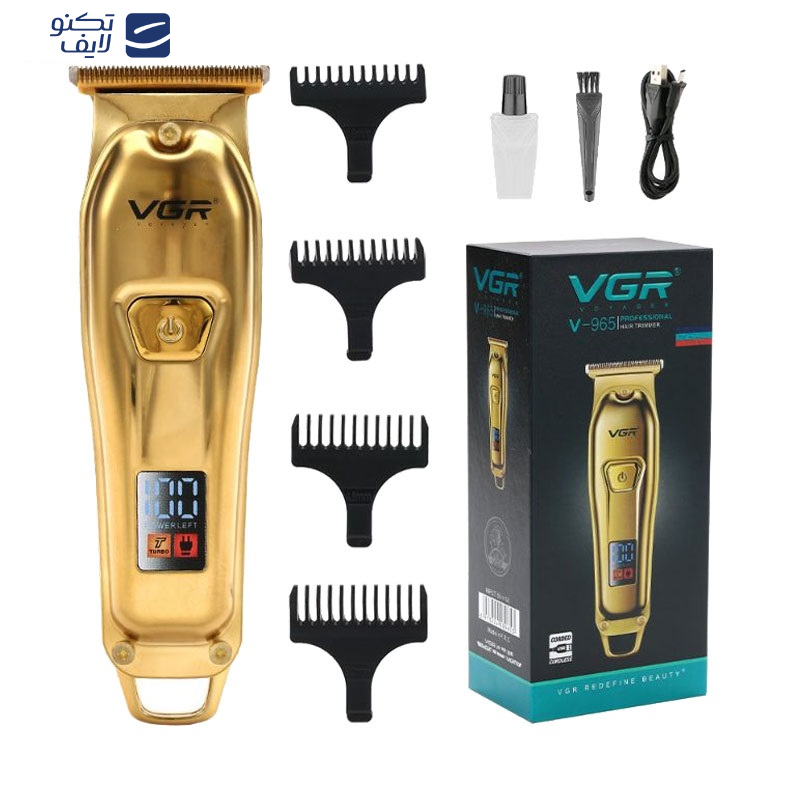 ماشین اصلاح موی سر و صورت وی جی ار مدل V_965 ماشین اصلاح موی سر و صورت وی جی ار مدل V_965