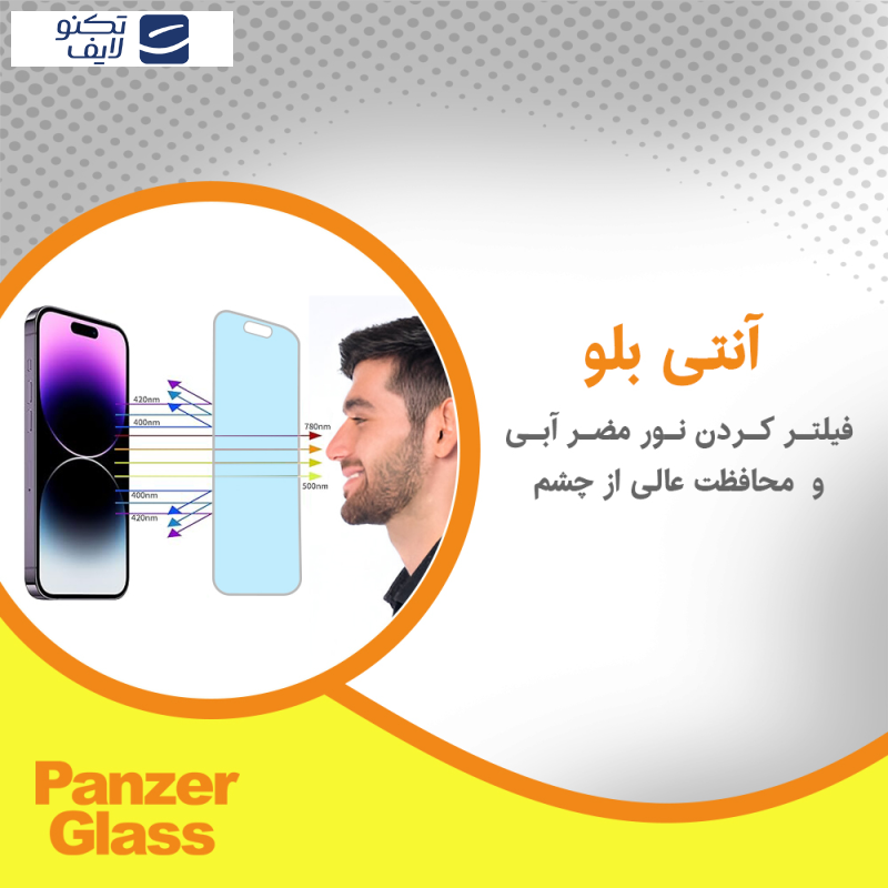 محافظ صفحه نمایش ضداشعه آبی پنزر گلس مدل Resistant مناسب برای گوشی موبایل گوگل Pixel 9 Pro