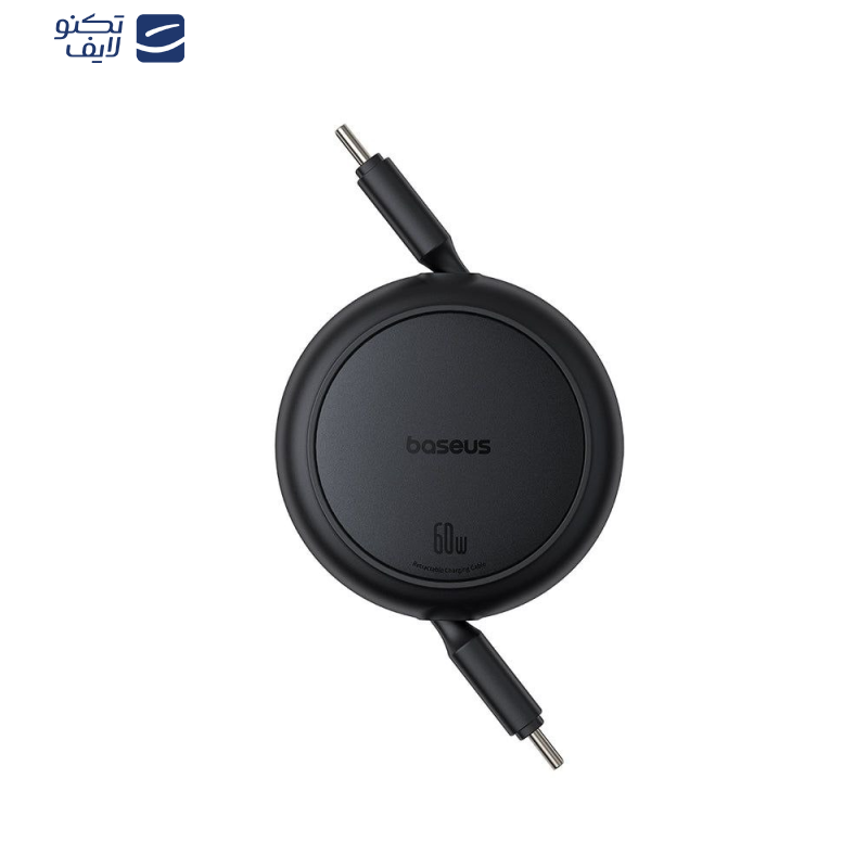 کابل تبدیل USB-C به USB-C بیسوس مدل Free2Pull Mini 60W طول 1 متر کابل تبدیل USB-C به USB-C بیسوس مدل Free2Pull Mini 60W طول 1 متر