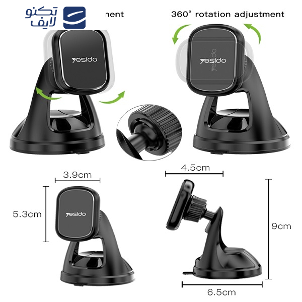 پایه نگهدارنده گوشی موبایل یسیدو مدل C72 پایه نگهدارنده گوشی موبایل یسیدو مدل C72