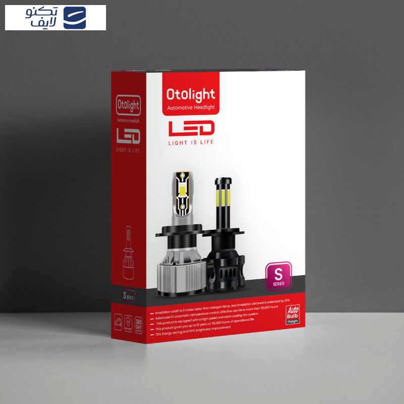 لامپ هدلایت LED اتولایت مدل S2 پایه H4 بسته 2 عددی لامپ هدلایت LED اتولایت مدل S2 پایه H4 بسته 2 عددی