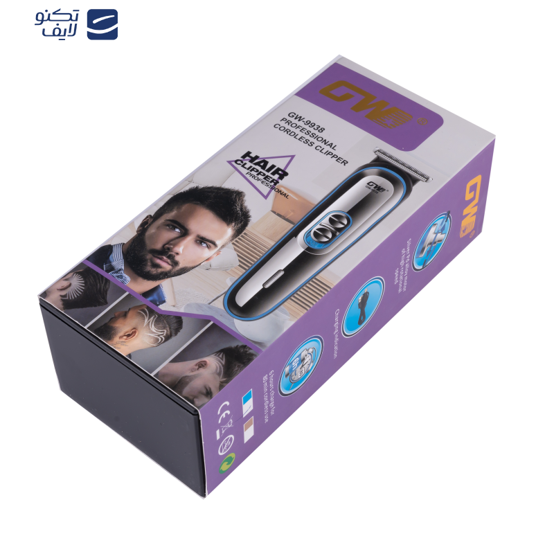 ماشین اصلاح موی صورت جی دبلیو مدل 9938 ماشین اصلاح موی صورت جی دبلیو مدل 9938